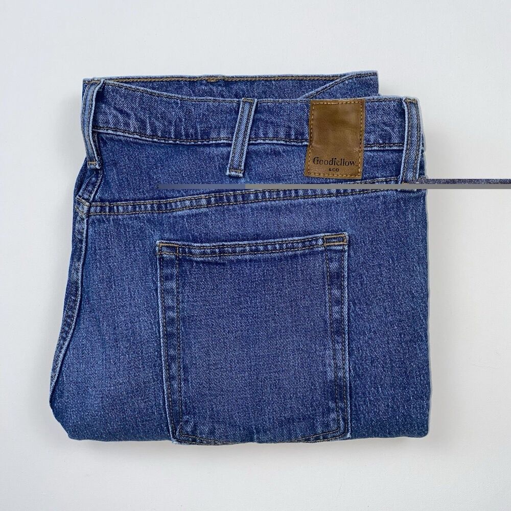 Goodfellow & Co Men’s Blue Denim Straight Fit Jeans Medium Wash 5-Pocket